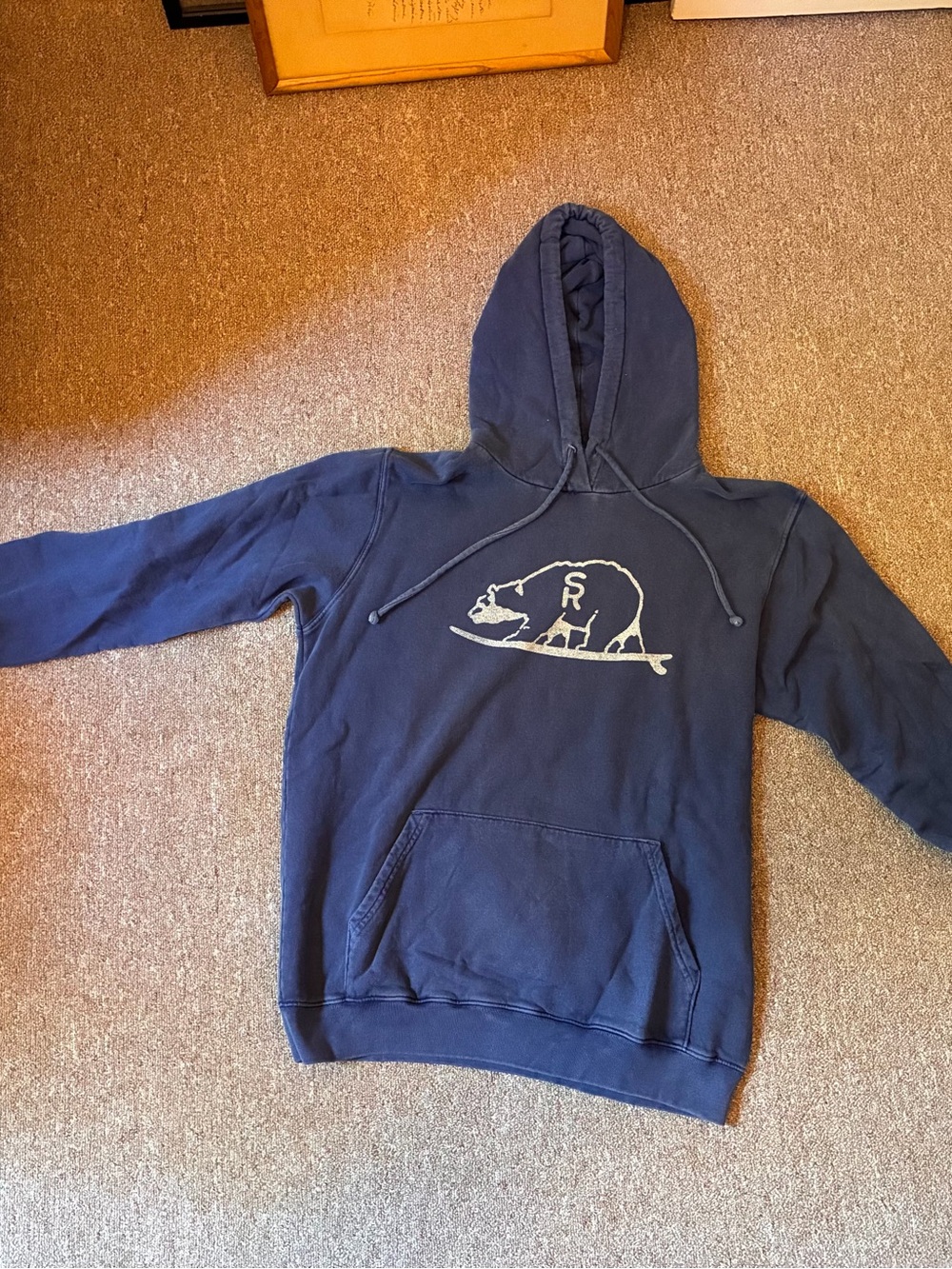 Outerknown Beachy Bear Navy Blue Hoodie